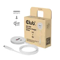CLUB3D CAC-3026 mobiilseadme laadija Mobiiltelefon, Nutitelefon Valge USB Traadita laadimine Kiirlaadimine Hoonesisene – pilt 6