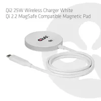 CLUB3D CAC-3026 mobiilseadme laadija Mobiiltelefon, Nutitelefon Valge USB Traadita laadimine Kiirlaadimine Hoonesisene – pilt 9