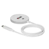 CLUB3D CAC-3026 mobiilseadme laadija Mobiiltelefon, Nutitelefon Valge USB Traadita laadimine Kiirlaadimine Hoonesisene