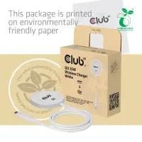 CLUB3D CAC-3026 mobiilseadme laadija Mobiiltelefon, Nutitelefon Valge USB Traadita laadimine Kiirlaadimine Hoonesisene – pilt 20