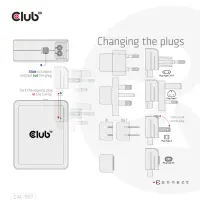 CLUB3D CAC-1917 mobiilseadme laadija Universaalne Must Vahelduvvool Kiirlaadimine Hoonesisene – pilt 4