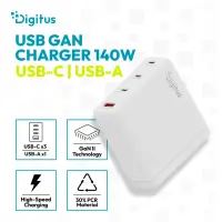 Digitus | USB GaN Charger 140W, 3x USB-C, 1x USB-A | DA-10305 – pilt 6