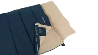 Outwell Contour Lux XL | Sleeping Bag | 220 x 105 cm | 2-way L-shape open-end with auto lock