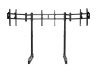 Next Level Racing Floor stand | Tube Freestanding Triple Monitor Stand | Up to 3x43 " | Height adjustment, Tilt | Maximum weight (capacity) 50 kg | Black