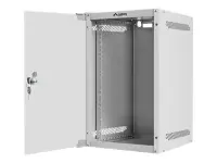 Lanberg Rack cabinet 10" wall-mount 9U/280x310 (flat pack) with glass door | WF10-2309-10S | Gray