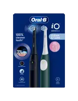 Oral-B Electric Toothbrush, Duo pack | iO2 Series | Rechargeable | For adults | Number of brush heads included 2 | Number of teeth brushing modes 3 | Night Black and Green Forest – pilt 2