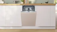 Bosch Dishwasher | SPV4EMX25E | Built-in | Width 45 cm | Number of place settings 10 | Number of programs 6 | Energy efficiency class C | AquaStop function | White