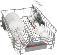 Bosch Dishwasher | SPV4EMX25E | Built-in | Width 45 cm | Number of place settings 10 | Number of programs 6 | Energy efficiency class C | AquaStop function | White – pilt 6