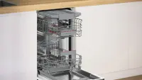 Bosch Dishwasher | SPV4EMX25E | Built-in | Width 45 cm | Number of place settings 10 | Number of programs 6 | Energy efficiency class C | AquaStop function | White – pilt 8
