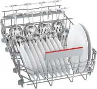 Bosch Dishwasher | SPV4EMX25E | Built-in | Width 45 cm | Number of place settings 10 | Number of programs 6 | Energy efficiency class C | AquaStop function | White – pilt 10