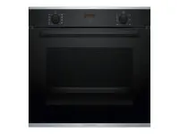 Bosch Oven | HBA2340B0 | 71 L | Electric | Hydrolytic | Knobs | Convection | Height 59.5 cm | Width 59.4 cm | Black