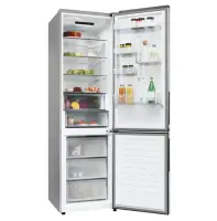 Candy Refrigerator | ECN2CQTEX206 | Energy efficiency class E | Free standing | Combi | Height 205 cm | No Frost system | Fridge net capacity 289 L | Freezer net capacity 120 L | 38 dB | Stainless Steel