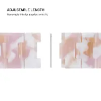 Fixed | Resin Strap for Apple Watch 38/40/41mm | Candy Pink | Epoxy Resin
