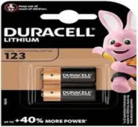 Patarei DURACELL Lithium 123, 2 tk