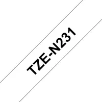 Brother TZe-N231 Labelling Tape Cassette – Black on White, 12mm wide, 8m long | Brother | Brother | 8 m | 1.2 x 800 cm
