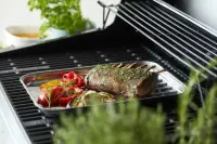 Barbecook | Reusable stainless steel grill pan, 34.5 x 24 x 3 cm | BC-ACC-7079