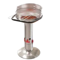 Barbecook Charcoal Barbecue Loewy 50 SST, 51.5 x 56 x 99 cm | BC-CHA-1005 | Silver