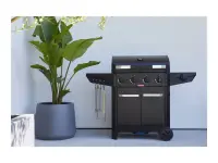 Barbecook Gas Barbecue Luca 412 with Cabinet and Sideburner, 145.4 x 60.3 x 112.3 cm | BC-GAS-3100