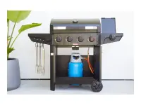 Barbecook Gas Barbecue Luca 412 with Cabinet and Sideburner, 145.4 x 60.3 x 112.3 cm | BC-GAS-3100 – pilt 3
