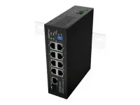 Lanberg | Switch PoE 4xBT 4xAT SFP/ETH Din Unmanagment Fast Ethernet | ILFE-8P-1GE-1S-120 | Unmanaged | Din rail, Rack