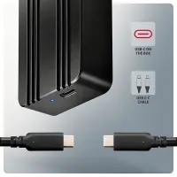 AXAGON USB-C 40Gbps external enclosure for M.2 NVMe SSD | EEM2-40G – pilt 4