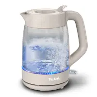 TEFAL Kettle | KO2G0BE0 | 2000 W | Electric | 1.7 L | Glass | 360° rotational base | Grey/Transparent