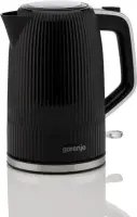 Gorenje K17DPB | Kettle | Electric | 1.7 L | 2200 W | Plastic/Stainless steel | 360° rotational base | Black
