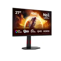 AOC G4 Q27G4ZDR PC lamekuvar 67,3 cm (26.5") 2560 x 1440 pikslit Quad HD QD-OLED Must, Punane – pilt 14