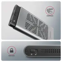 Axagon EEM2-20GD HDD/SSD dokkimisjaam USB 3.2 Gen 2 (3.1 Gen 2) Type-C Must, Hall – pilt 8