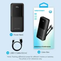 POWER BANK USB 20000MAH 22.5W/BLACK FHPB0 VENTION – pilt 11
