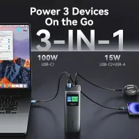 POWER BANK USB 27000MAH 140W/FKEH0 VENTION – pilt 5