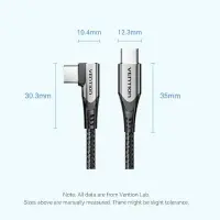 CABLE USB-C TO USB-C/1M GRAY TRAHF VENTION – pilt 6
