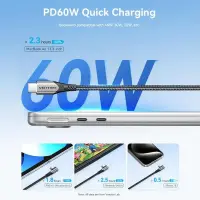 CABLE USB-C TO USB-C/1M GRAY TRAHF VENTION – pilt 9