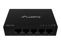 Lanberg | Switch 5x1GB/s Unmanagment Gigabit Ethernet Desktop 12V metal case | DSM1-1005 | Unmanaged | Desktop