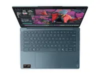 Lenovo Yoga Slim 7 14AKP10 AMD | Tidal Teal | 14 " | OLED | WUXGA | 1920 x 1200 pixels | Glossy | AMD Ryzen AI 5 | 330 | 16 GB | Soldered LPDDR5X | Solid-state drive capacity 512 GB | AMD Radeon 820M Graphics | Windows 11 Home | 802.11be | Bluetooth version 5.4 | Keyboard language English | Keyboard backlit | Warranty 24 month(s) | Battery warranty 12 month(s)
