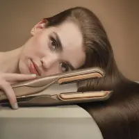 Cecotec Air Straightener | AirLisse 2in1 ForceDry Champagne | Ceramic heating system | Number of heating levels 4 | 1000 W | Beige