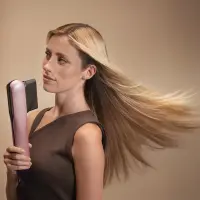 Cecotec Air Straightener | AirLisse 2in1 ForceDry Champagne | Ceramic heating system | Number of heating levels 4 | 1000 W | Beige – pilt 2