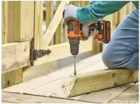 BLACK & DECKER 18V , 2x1.5 Ah Cordless drill driver | BDCDD186KB-QW – pilt 2