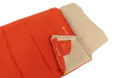 Outwell Contour Lux Red | Sleeping Bag | 220 x 85 cm | Temperature -19 to 15 °C | Right Zipper