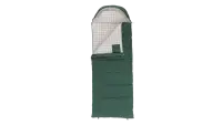 Outwell Camper Prime Green | Sleeping Bag | 235 x 90 cm | Temperature -15 to 5 °C | Right Zipper