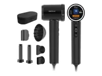 Cecotec Hair Dryer | DryGlam Waves i-Sensor Pro | 1600 W | Number of temperature settings 4 | Ionic function | Black | Diffuser nozzle