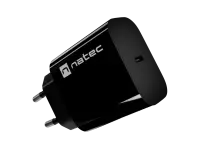 Natec Ribera USB Charger 1X USB-C 20W, Black