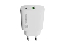 Natec Ribera USB Charger 1X USB-A + 1X USB-C 20W, White – pilt 7