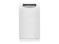 Bosch Dishwasher | SPU4HMW12E | Built-in | Width 45 cm | Number of place settings 10 | Number of programs 6 | Energy efficiency class D | Display | AquaStop function | White