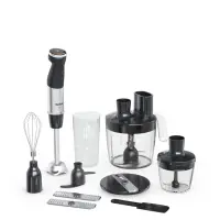 TEFAL | HB67G830 Quickchef+ | Hand Blender | 1000 W | Number of speeds 20 | Turbo mode | Black/Stainless steel