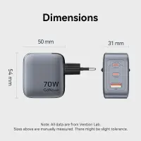MOBILE CHARGER WALL 3PORT/70W FEXH0-EU VENTION – pilt 11