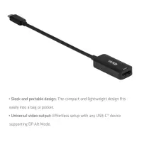 CLUB3D CAC-2505 videokaabliadapter 0,12 m USB tüüp-C HDMI + USB Must – pilt 8