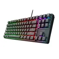 Trust GXT 864 Cada klaviatuur Mängimine USB QWERTY Inglise Must