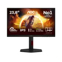 AOC G4 24G4ZR PC lamekuvar 60,5 cm (23.8") 1920 x 1080 pikslit Full HD LED Must, Punane