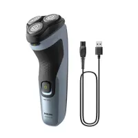 Philips X3063/00 raseerija mehele Pöörlevad terad Trimmer Must, Sinine